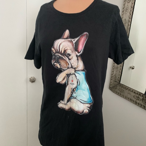 FRENCH BULLDOG TEE SHIRT SHORT SLEEVE SIZE LARGE - Picture 4 of 8